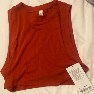 NWT LULULEMON ALL YOURS CROP TANK AZTEC BRICK 💕 10